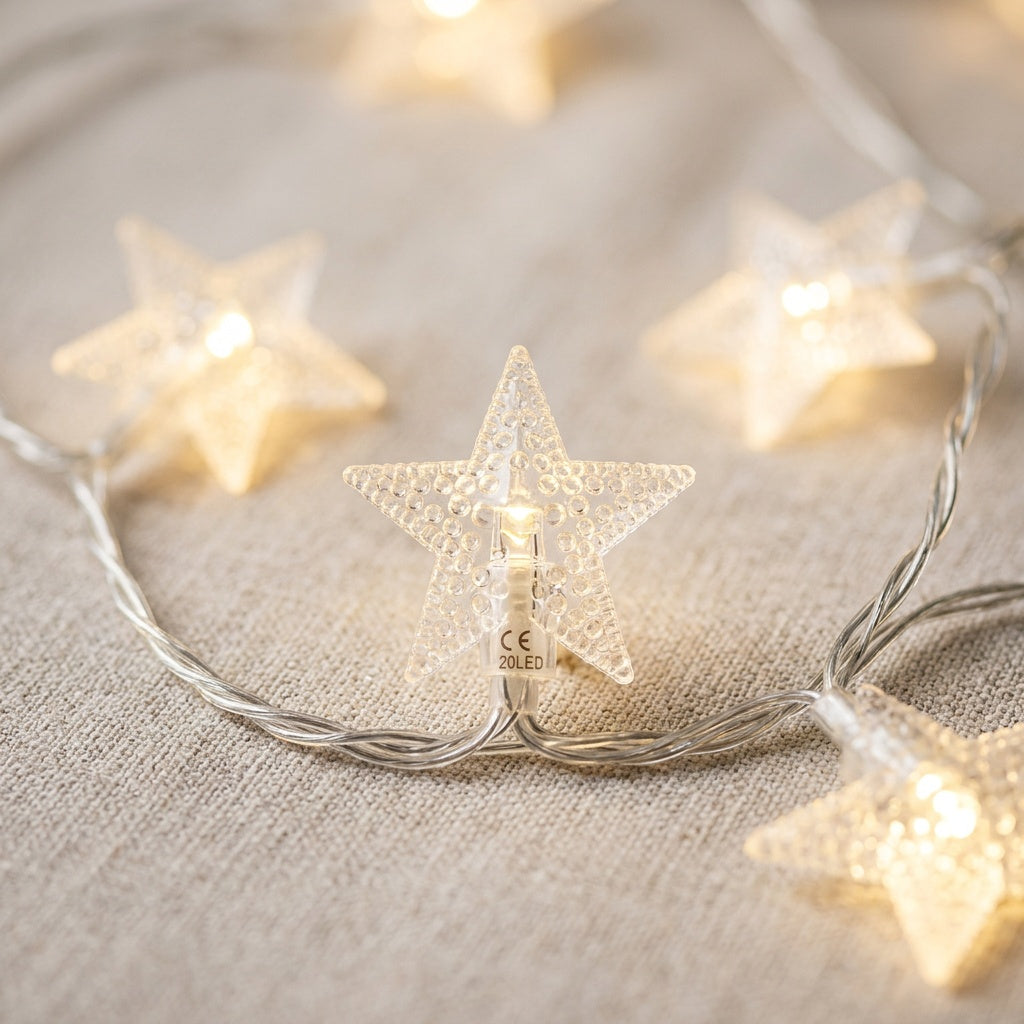 Star String Lights for Indoor Outdoor Decor