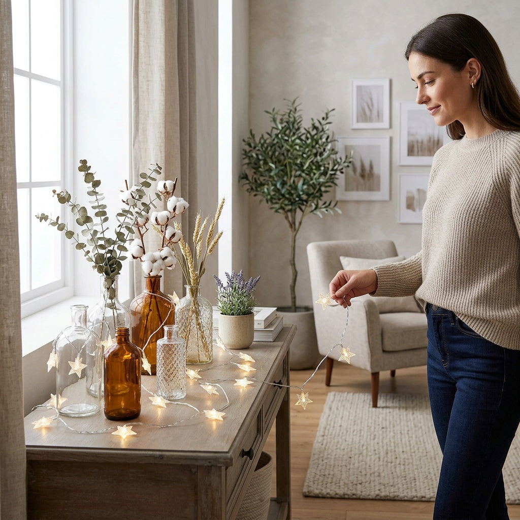 Star String Lights for Indoor Outdoor Decor