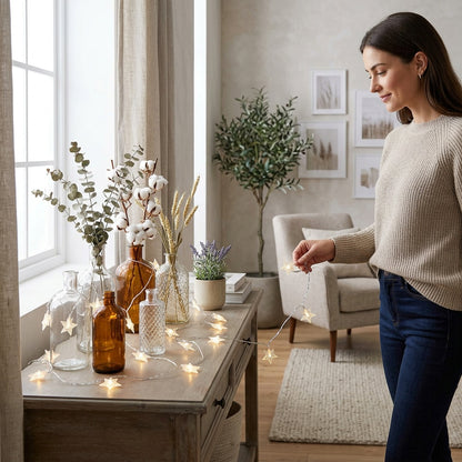 Star String Lights for Indoor Outdoor Decor