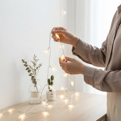 Star String Lights for Indoor Outdoor Decor