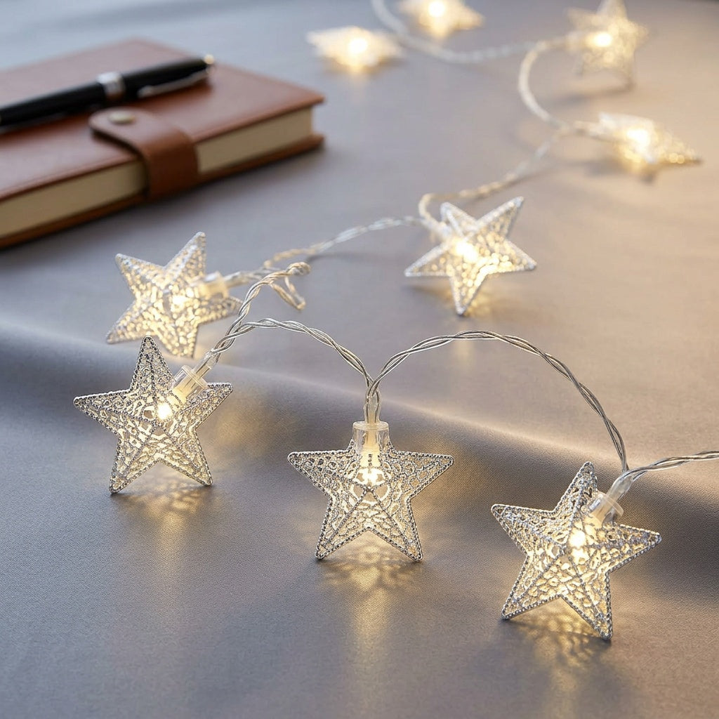 Star String Lights for Indoor Outdoor Decor