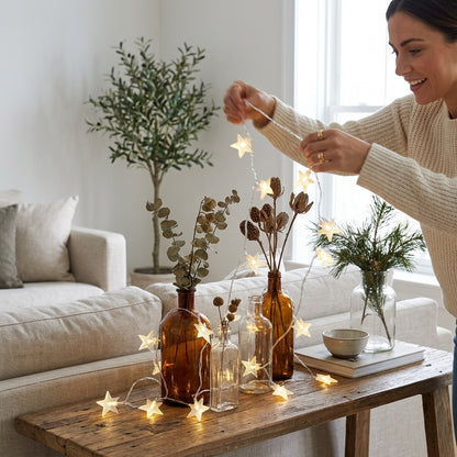 Star String Lights for Indoor Outdoor Decor
