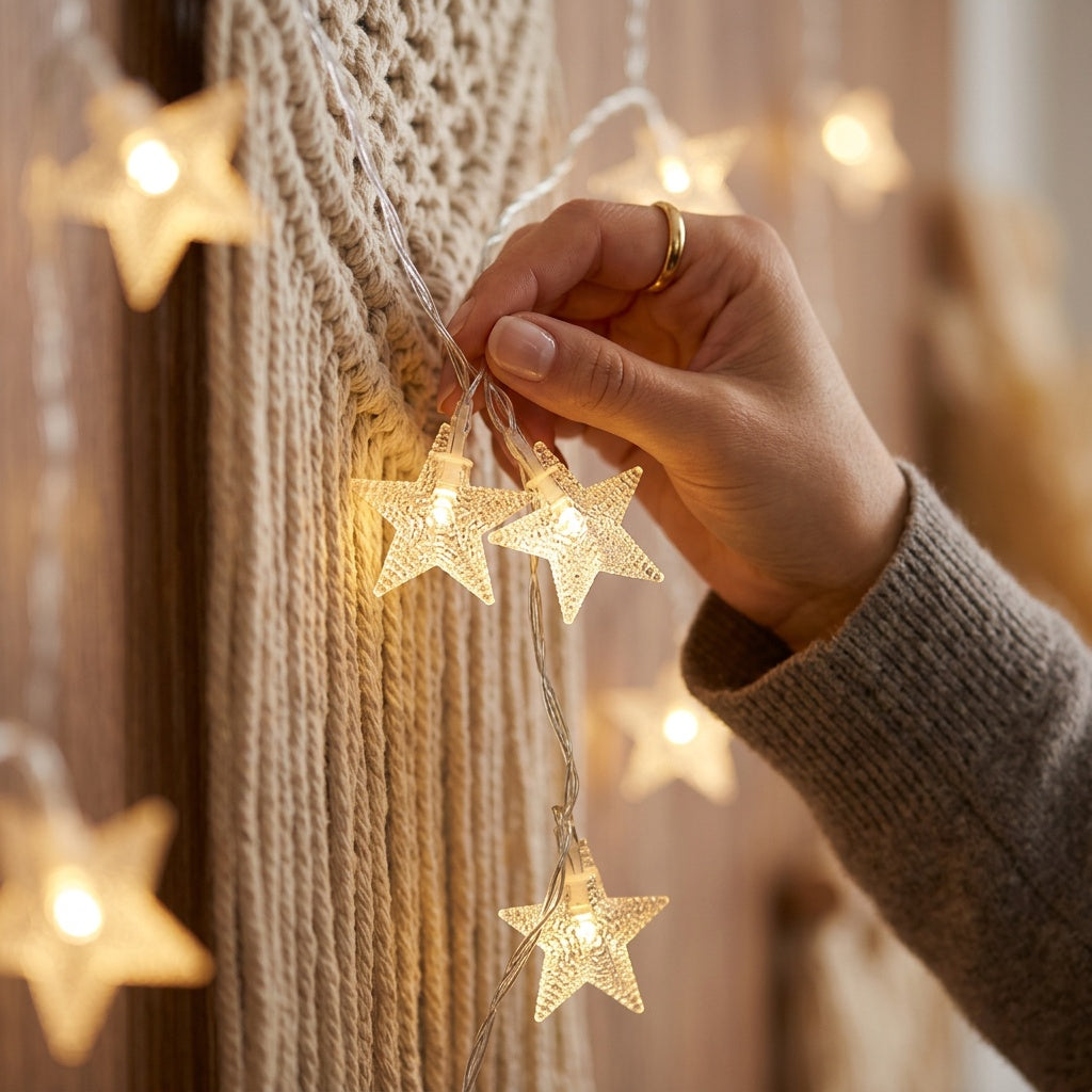 Star String Lights for Indoor Outdoor Decor
